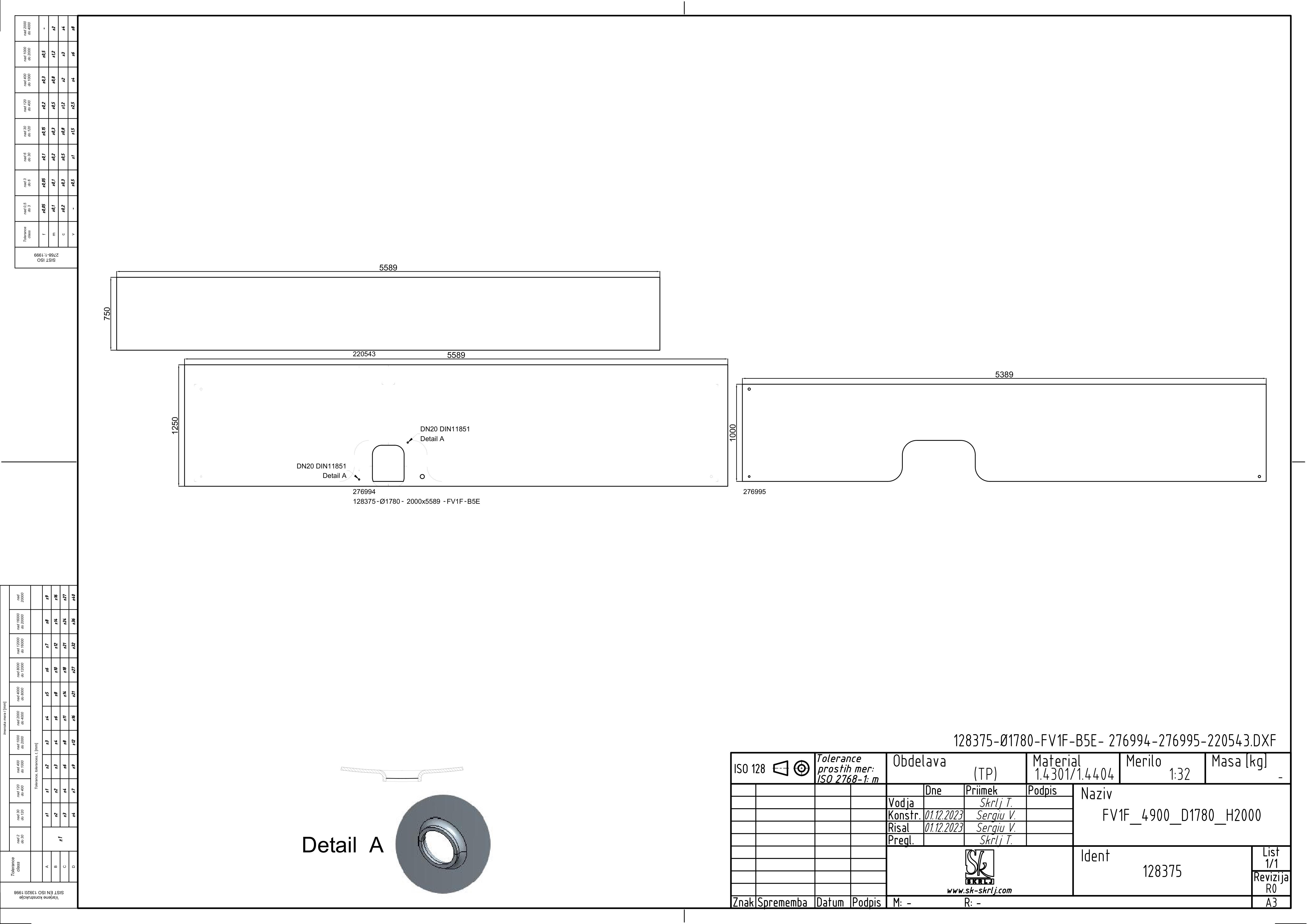 Storage tank with floating lid and double jacket