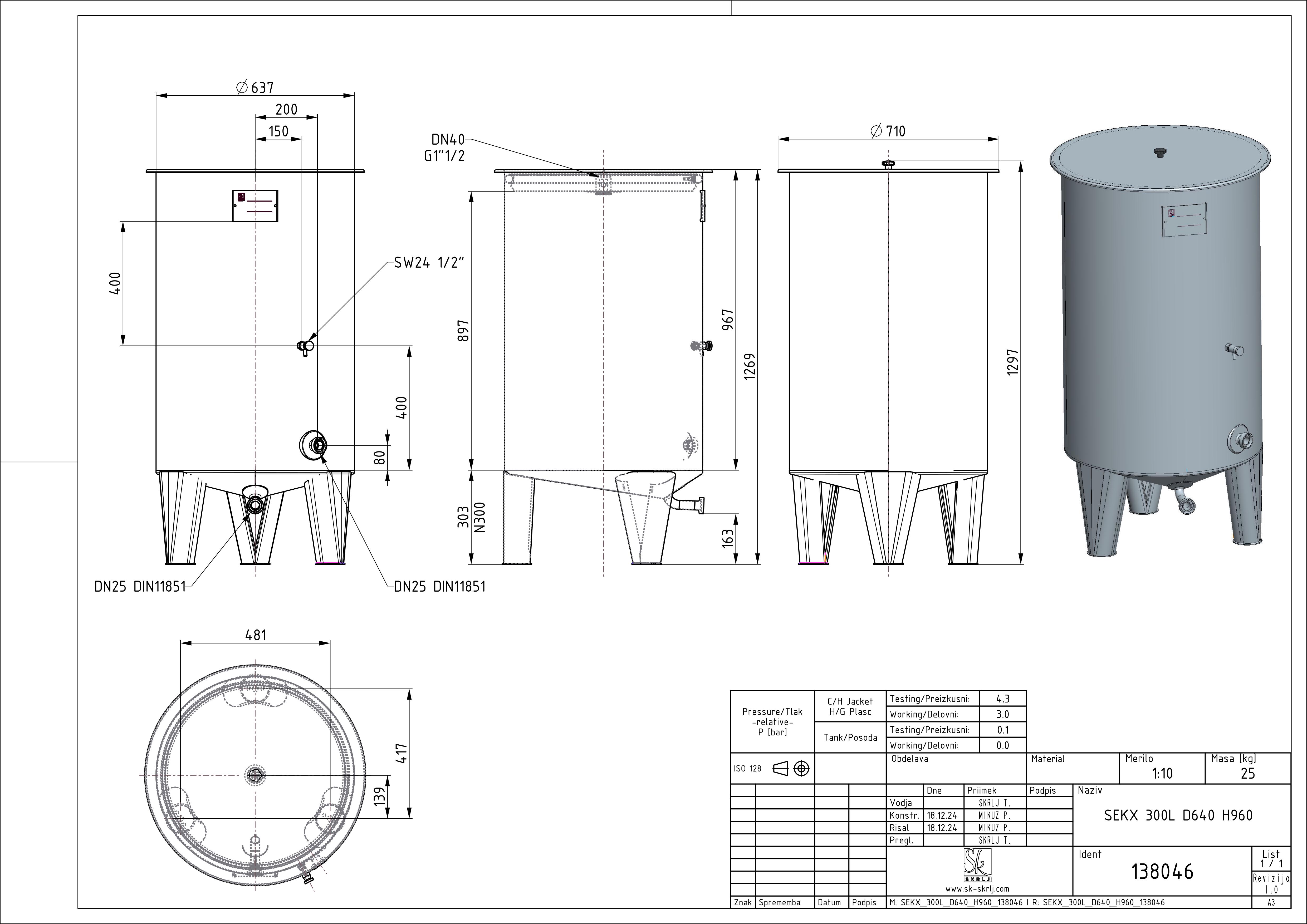 Storage tank with floating lid