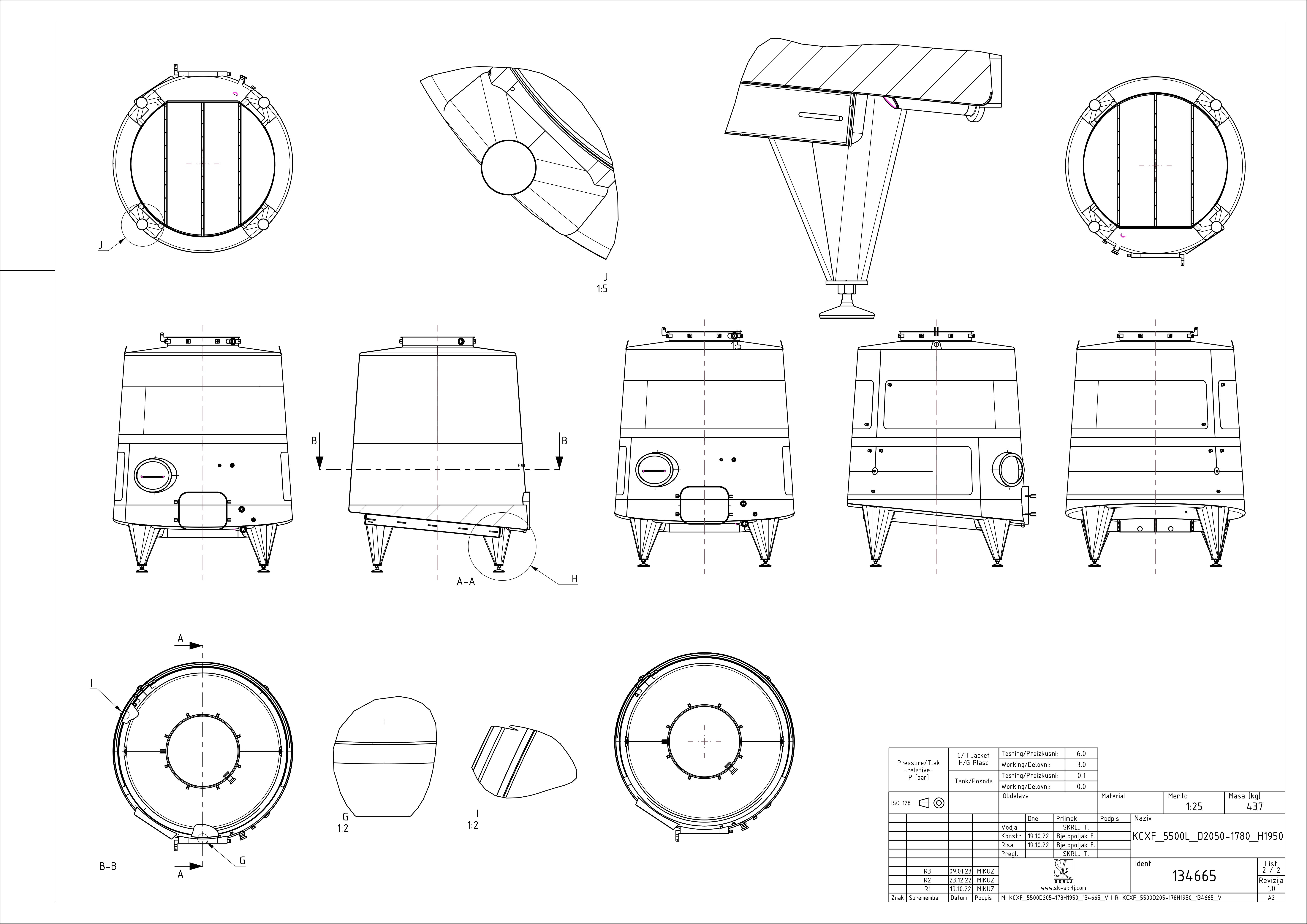 Cone-shaped fermenter KCX