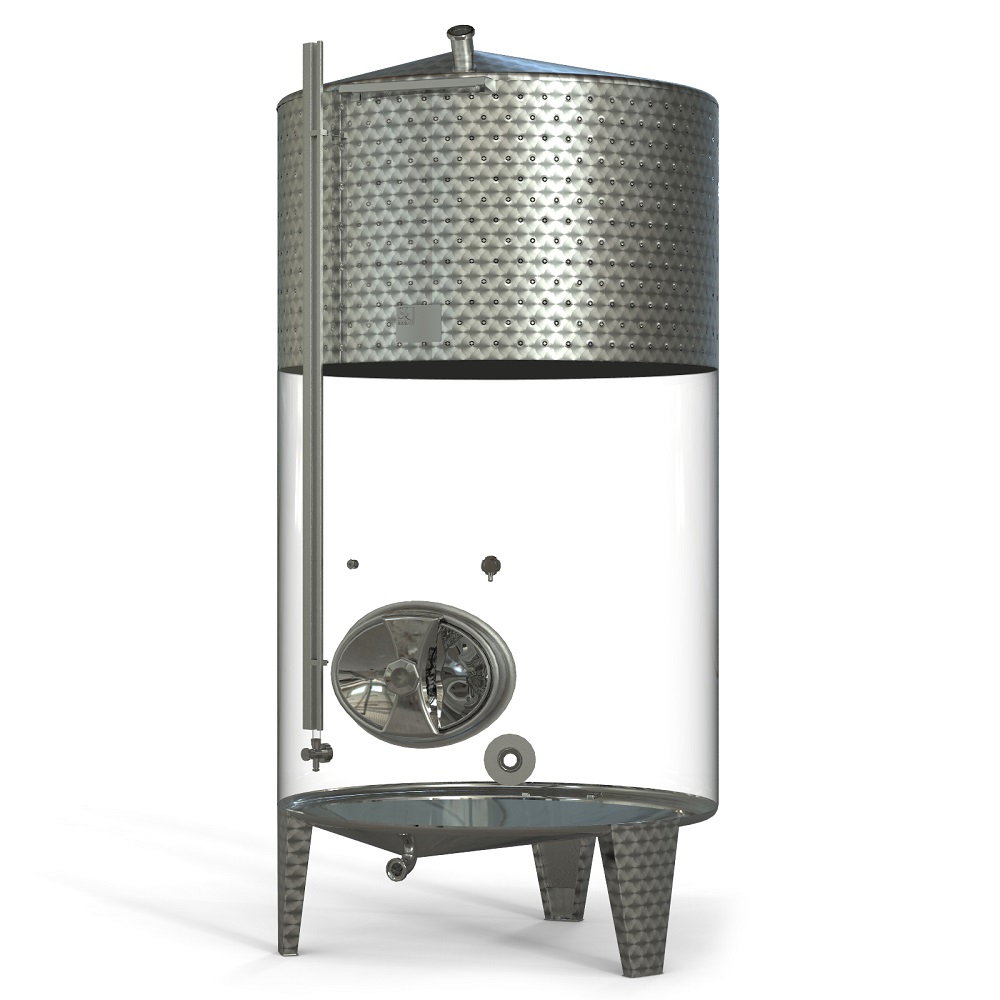 Classic storage tank with double jacket
