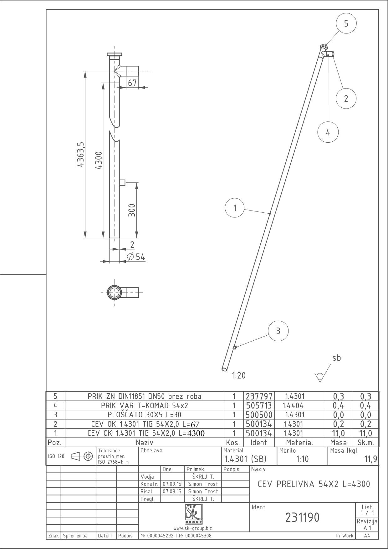 Hot water tank with double jacket