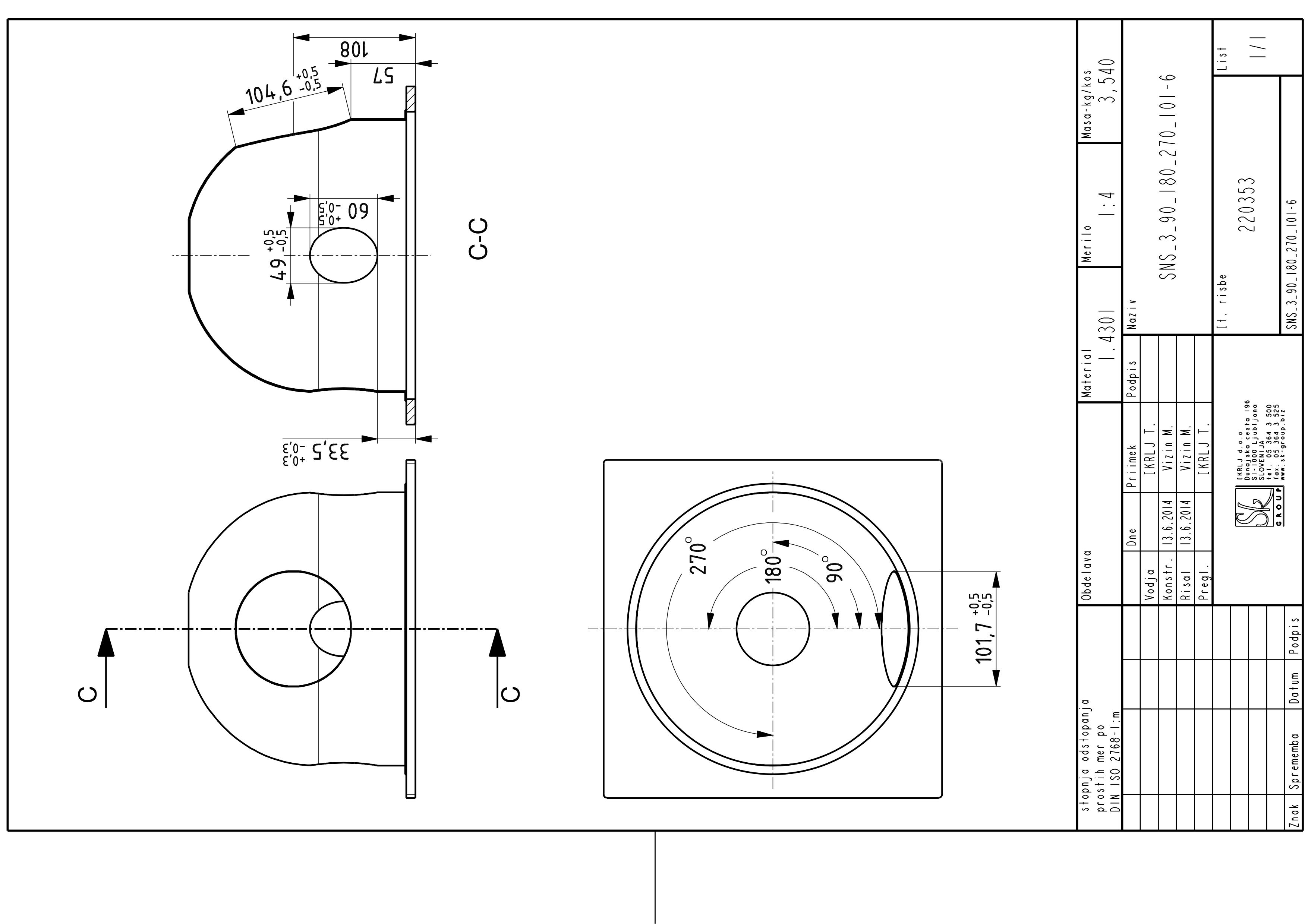 SN, low gully, 197mm