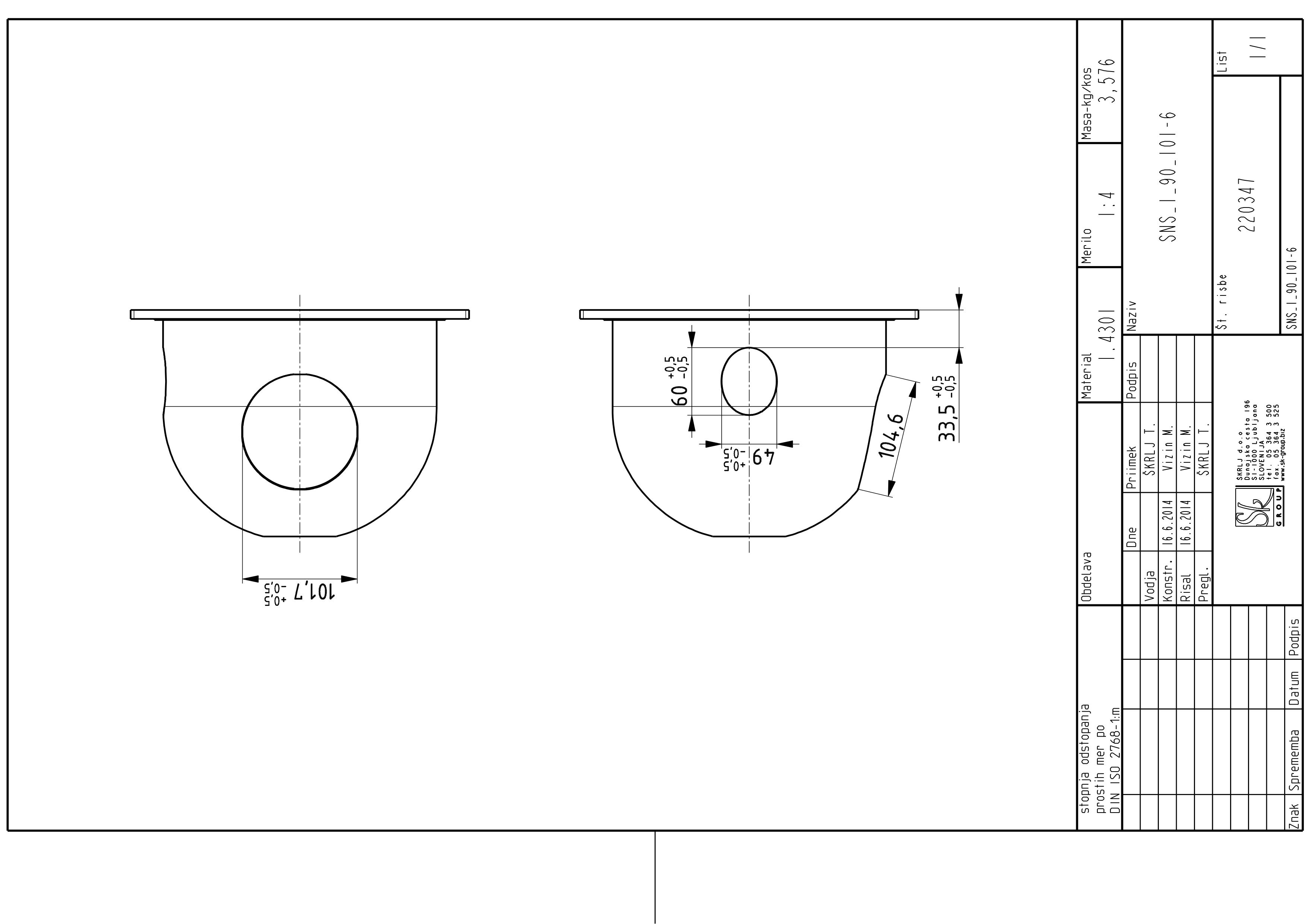 SN, low gully, 197mm