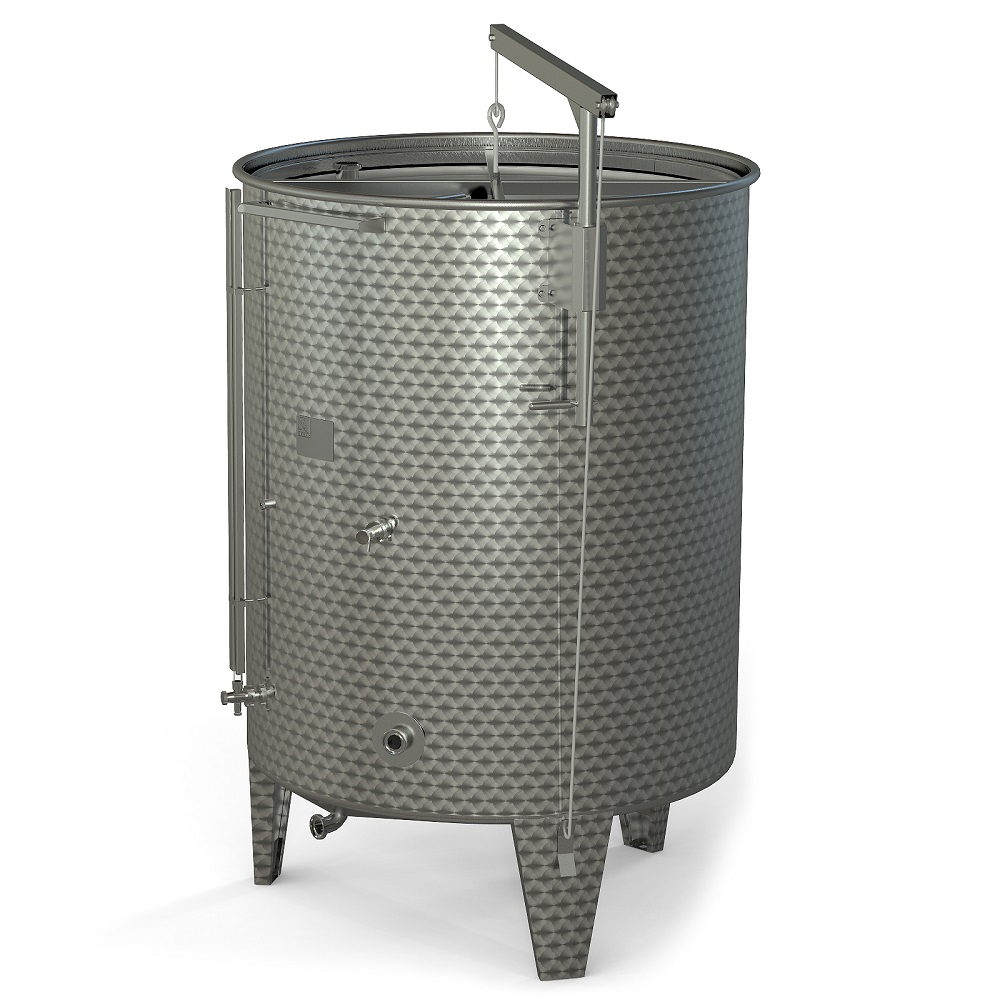 Storage tank with floating lid