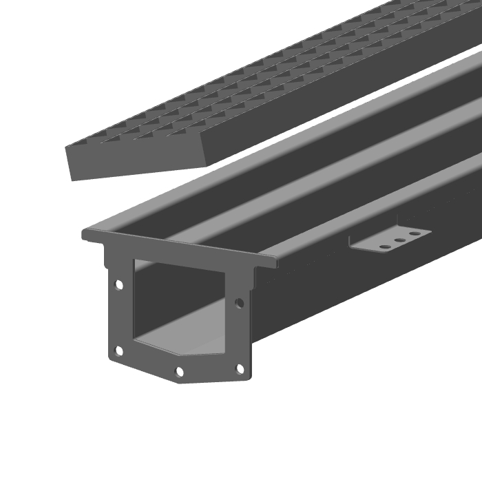 KS, drainage chanell, box type with grating