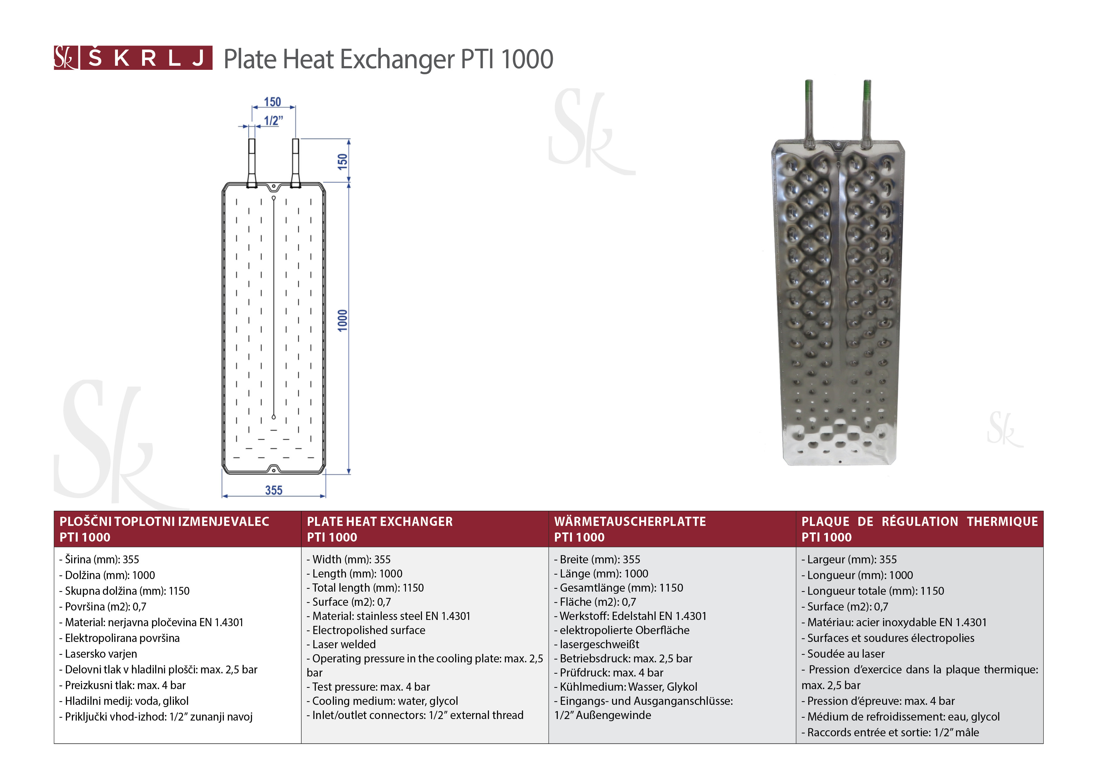 PTI, Plate heat exchanger