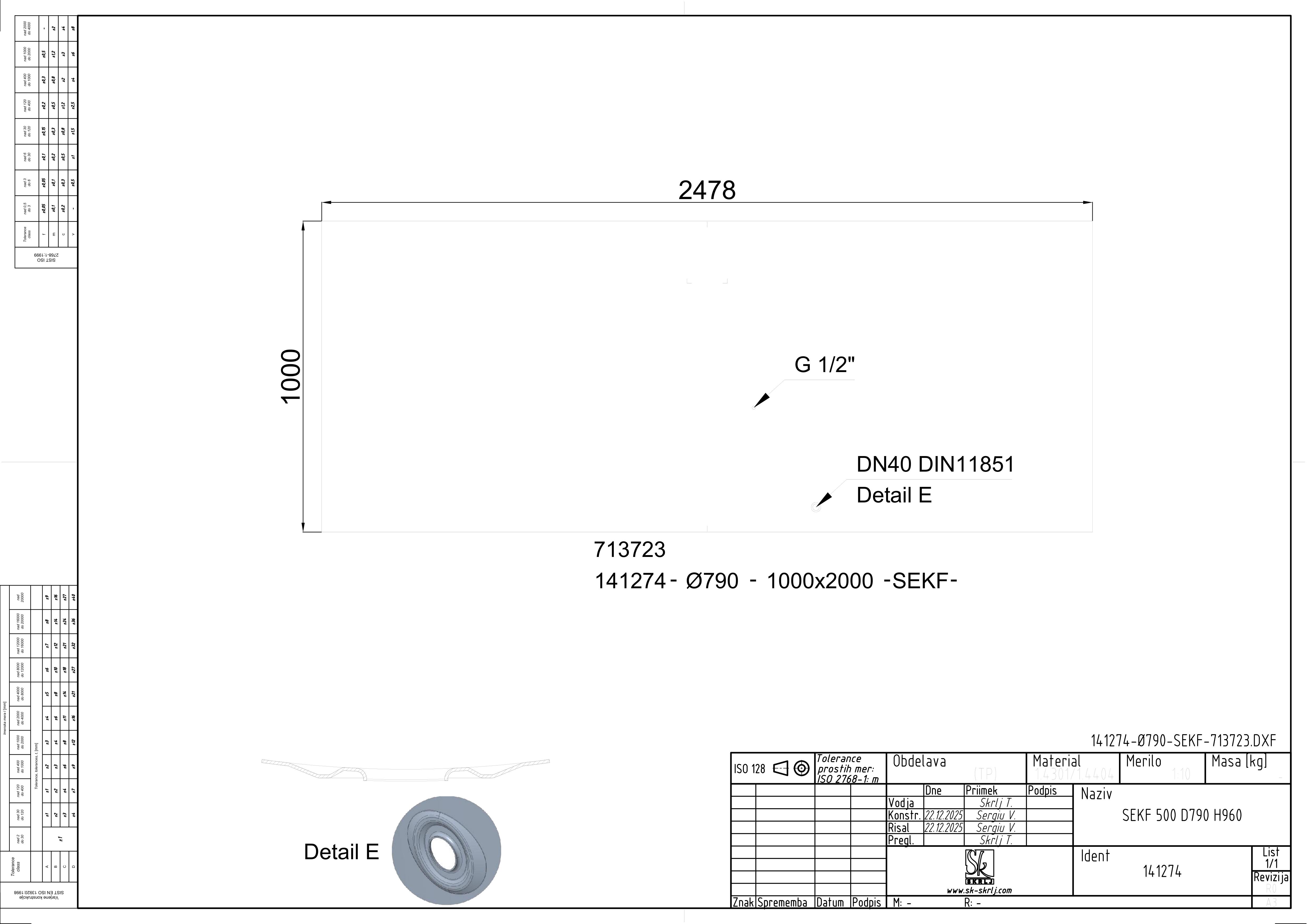 Storage tank with floating lid