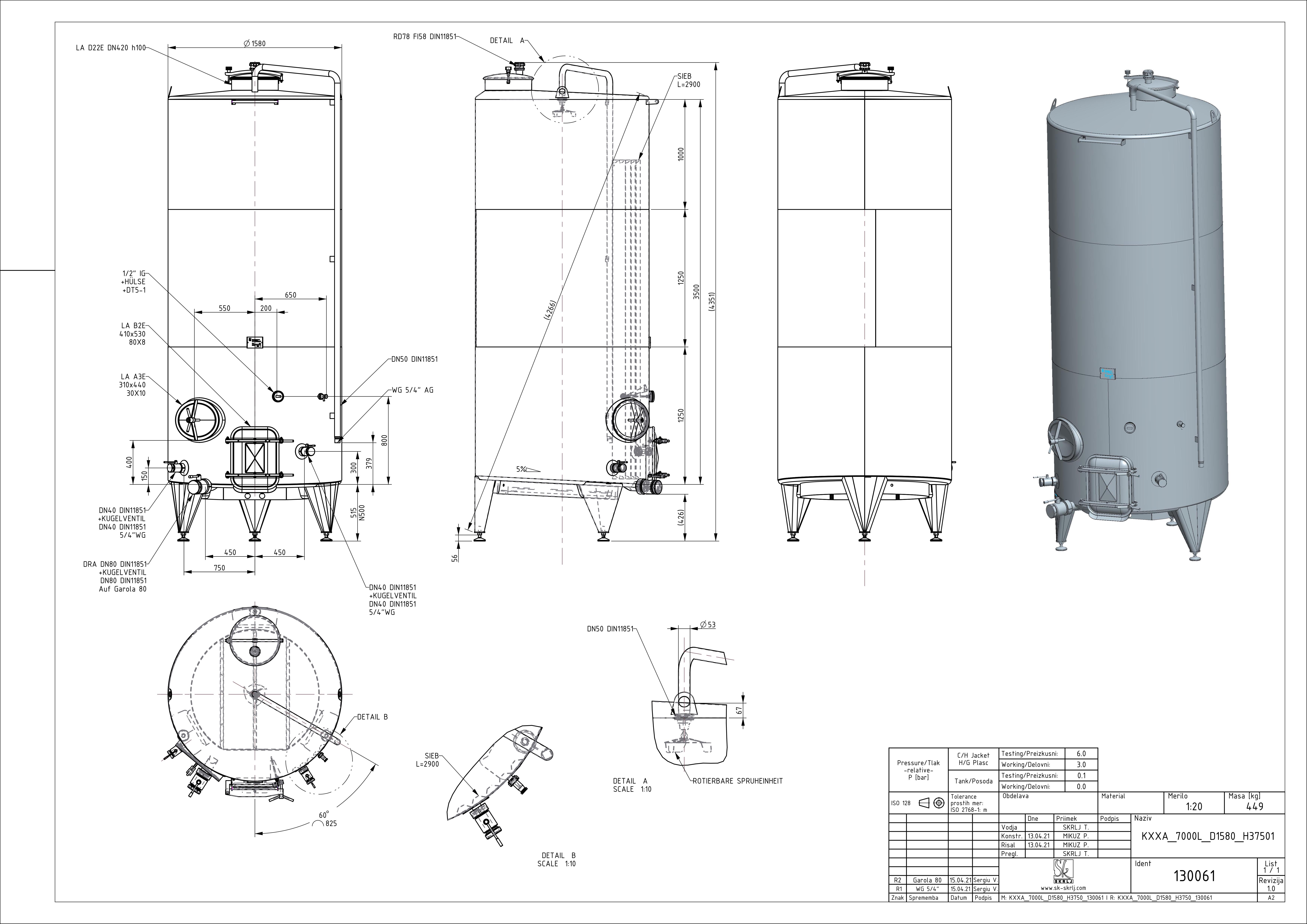 Closed pump-over fermenter