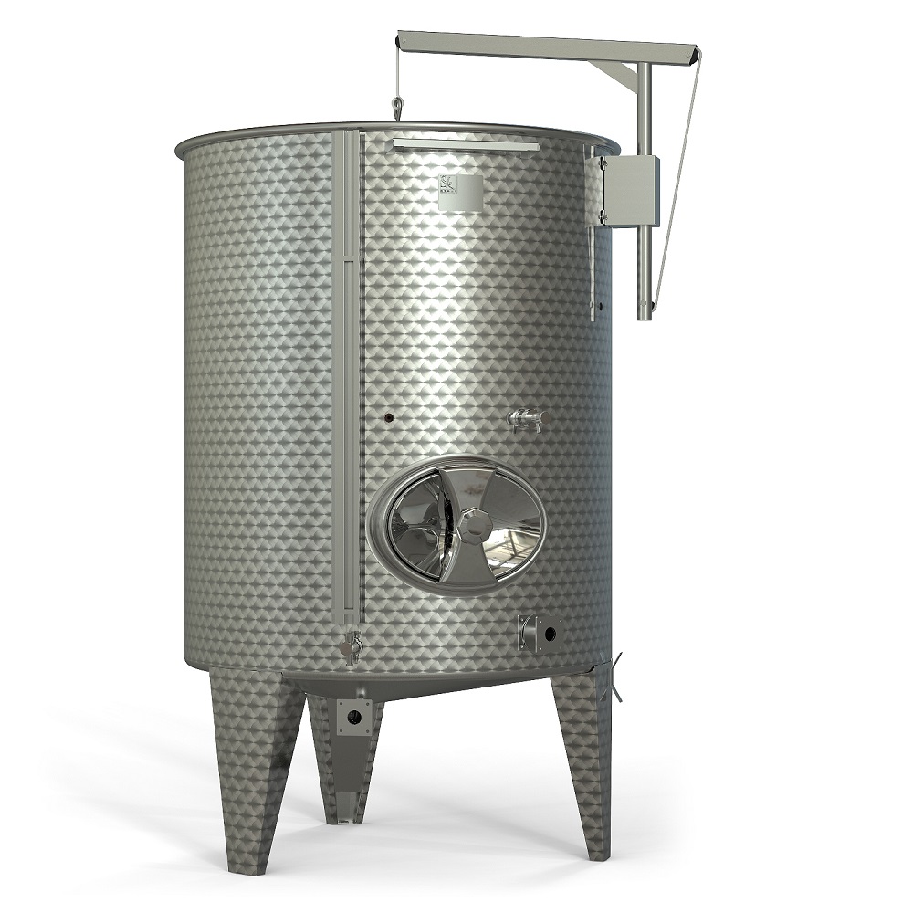 Storage tank with floating lid