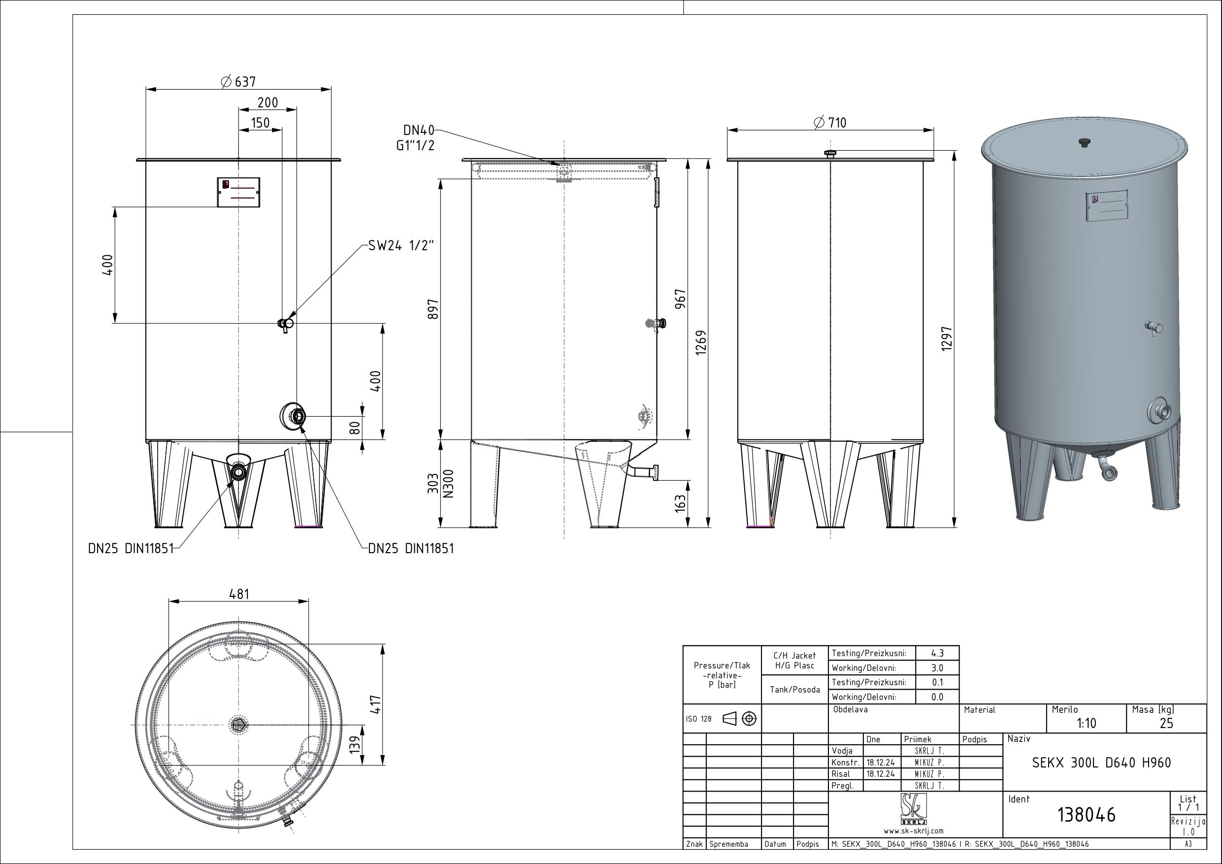 Storage tank with floating lid