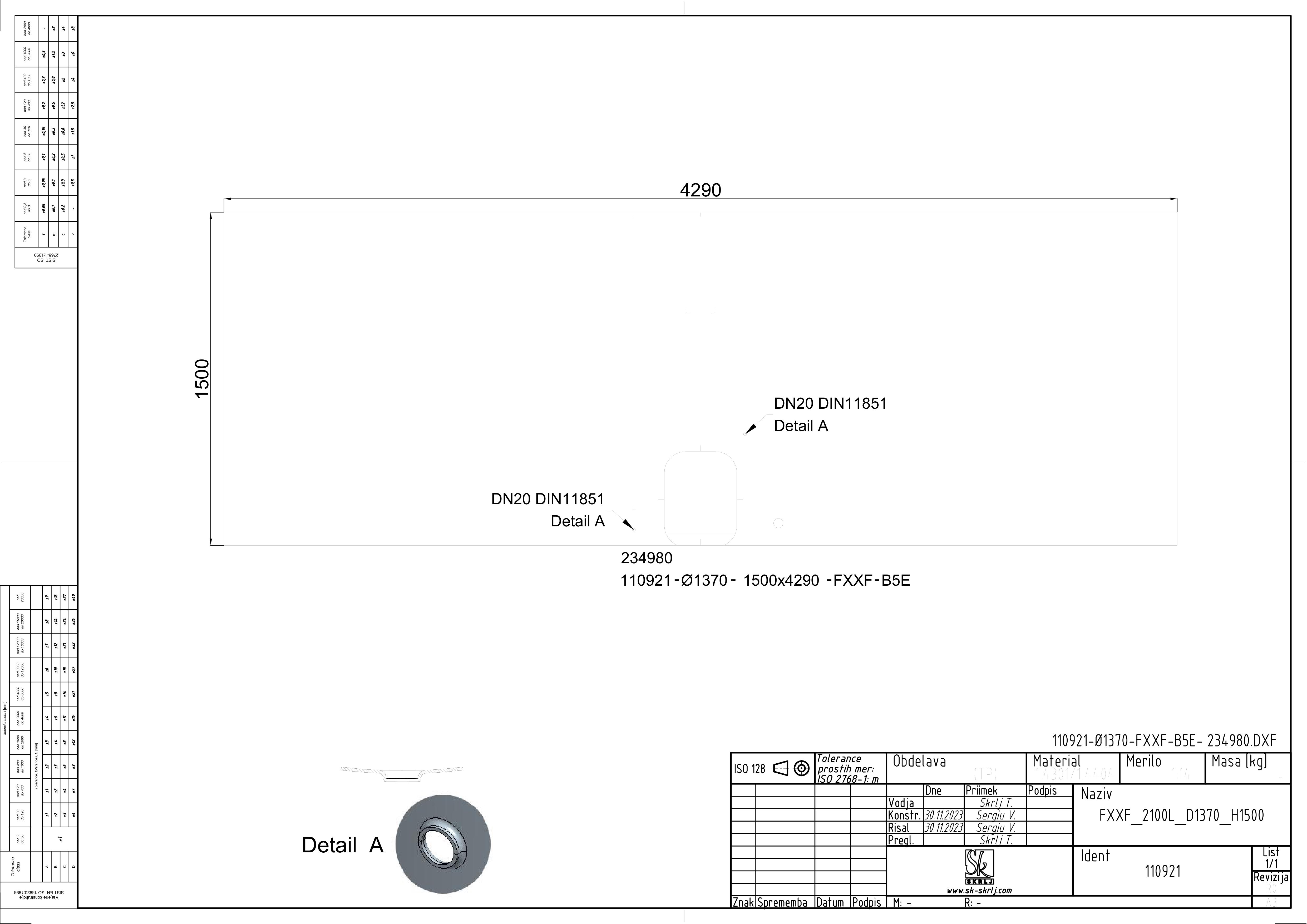 Storage tank with floating lid
