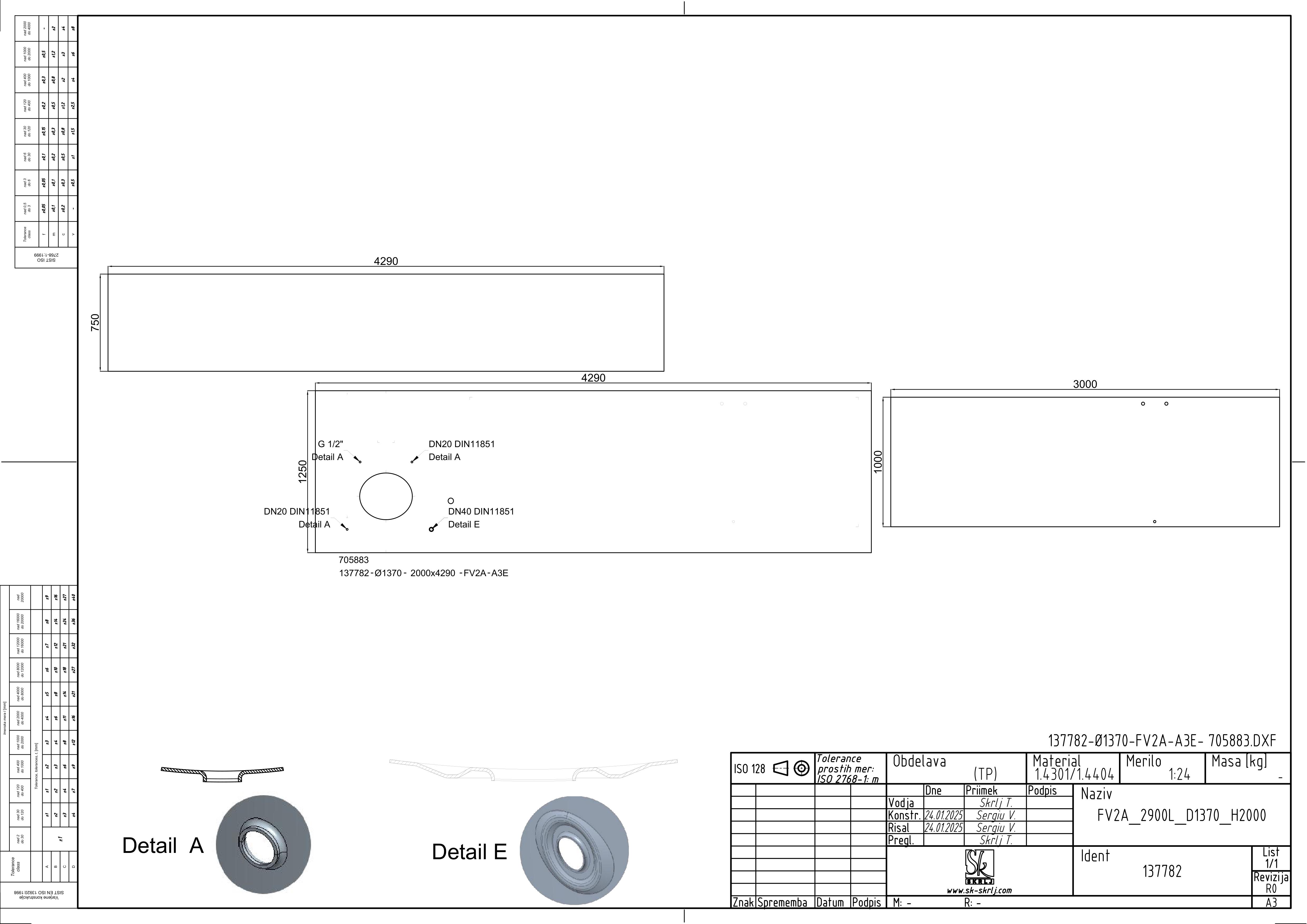Storage tank with floating lid and double jacket