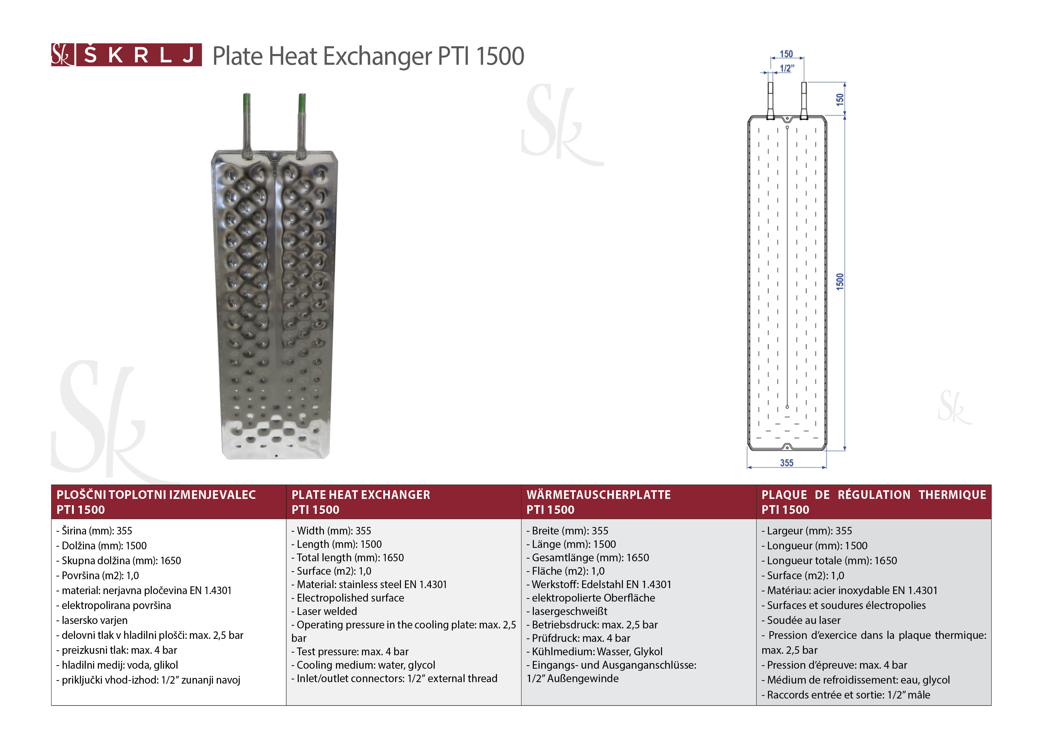 PTI, Plate heat exchanger