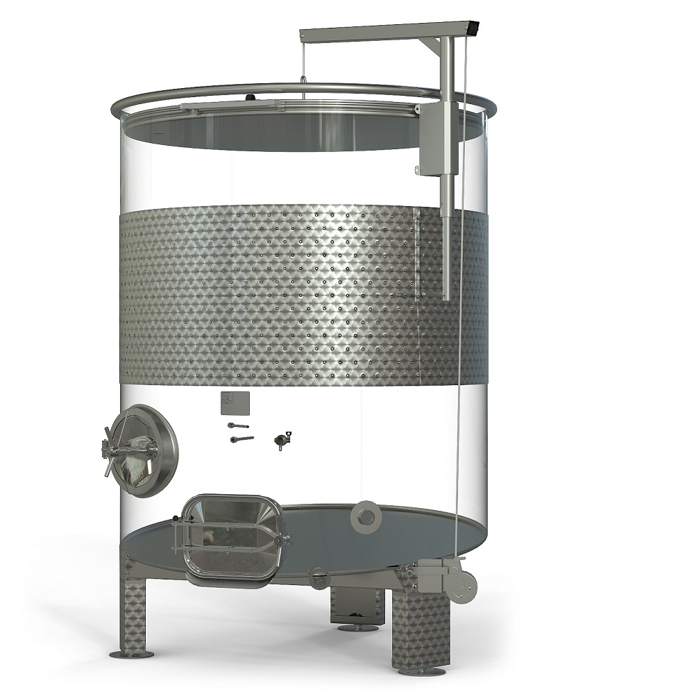 Variable capacity red wine tank