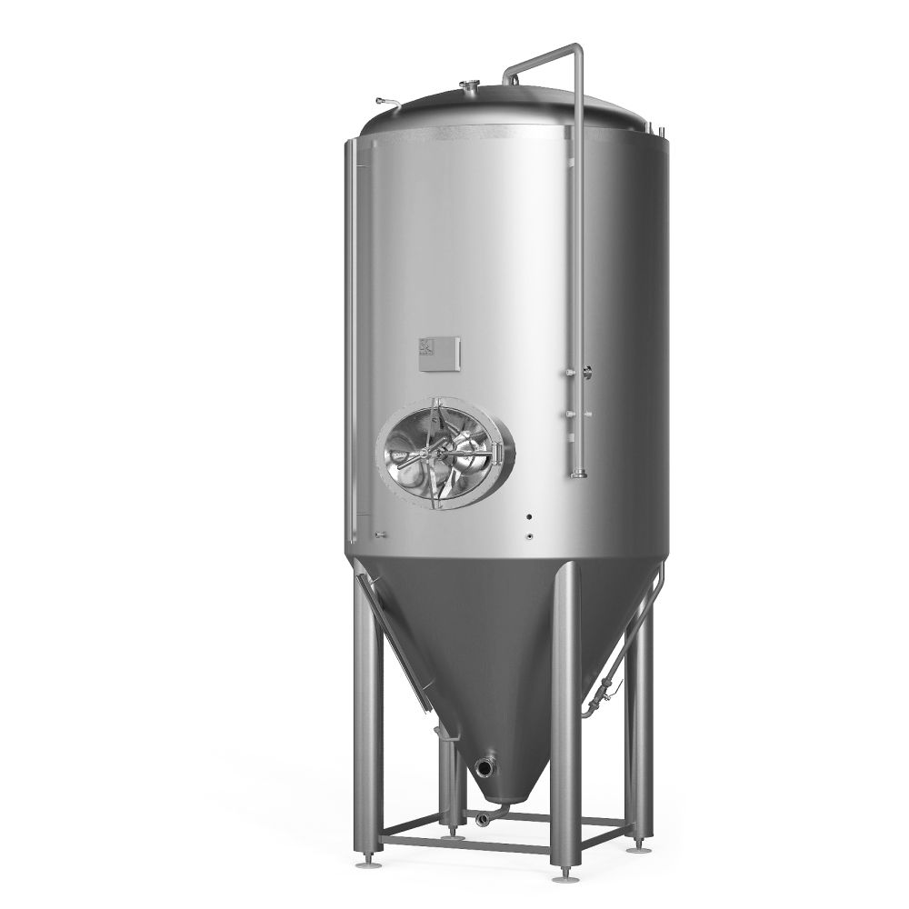 Cylindroconical fermentation and storage tank, insulated