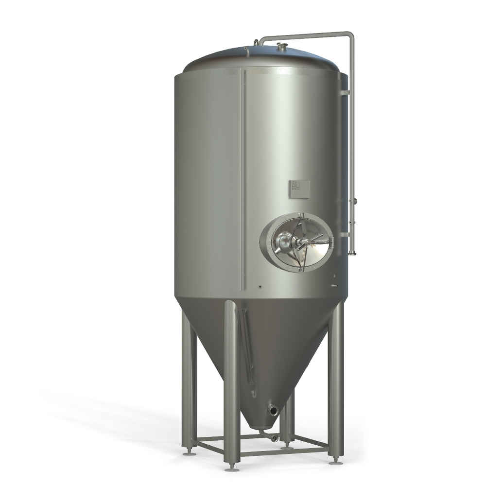 Cylindroconical fermentation and storage tank, insulated
