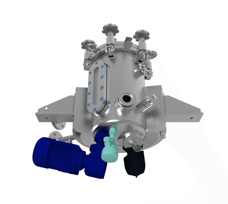 Vertical vessel with temperature control