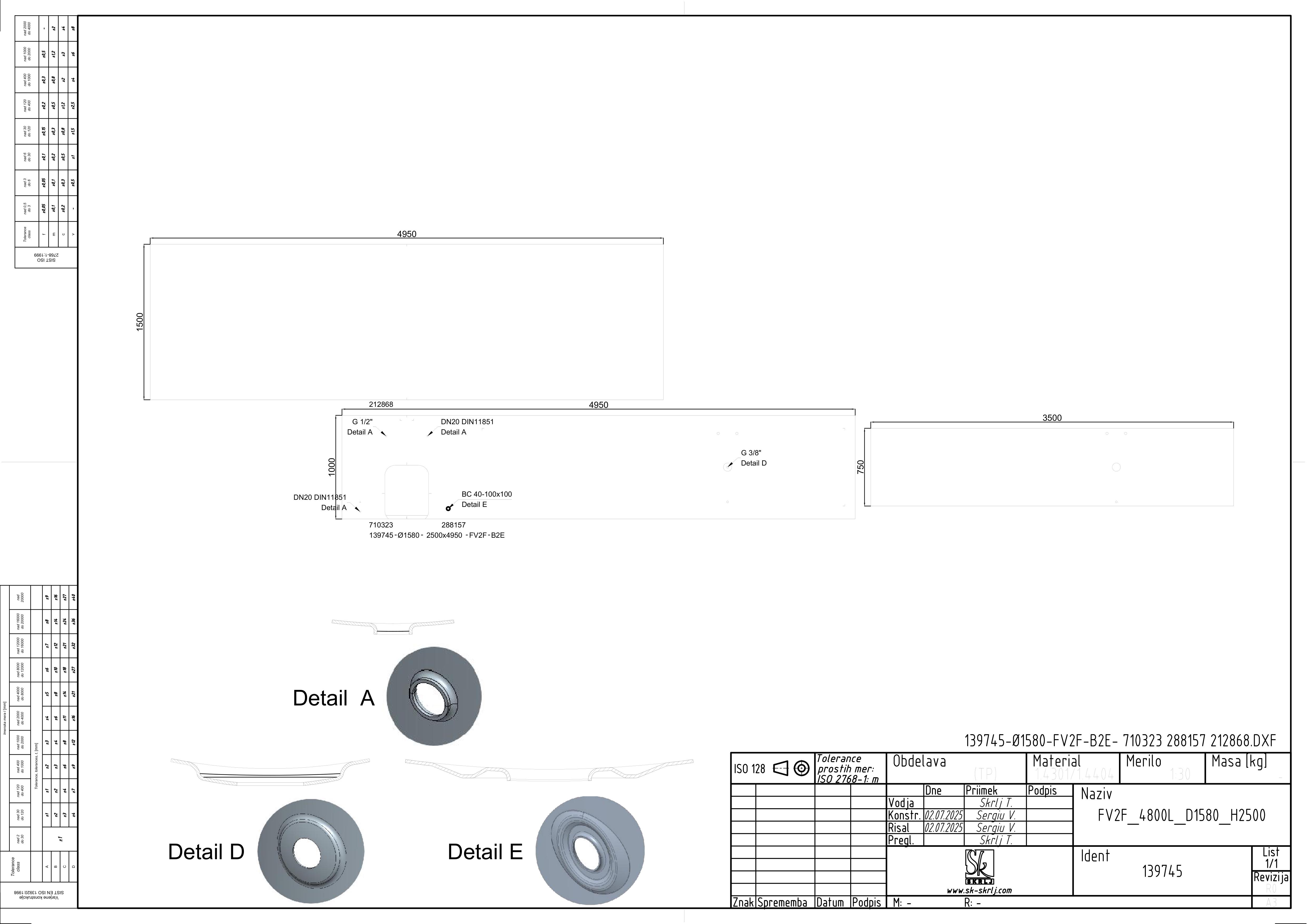 Storage tank with floating lid and double jacket