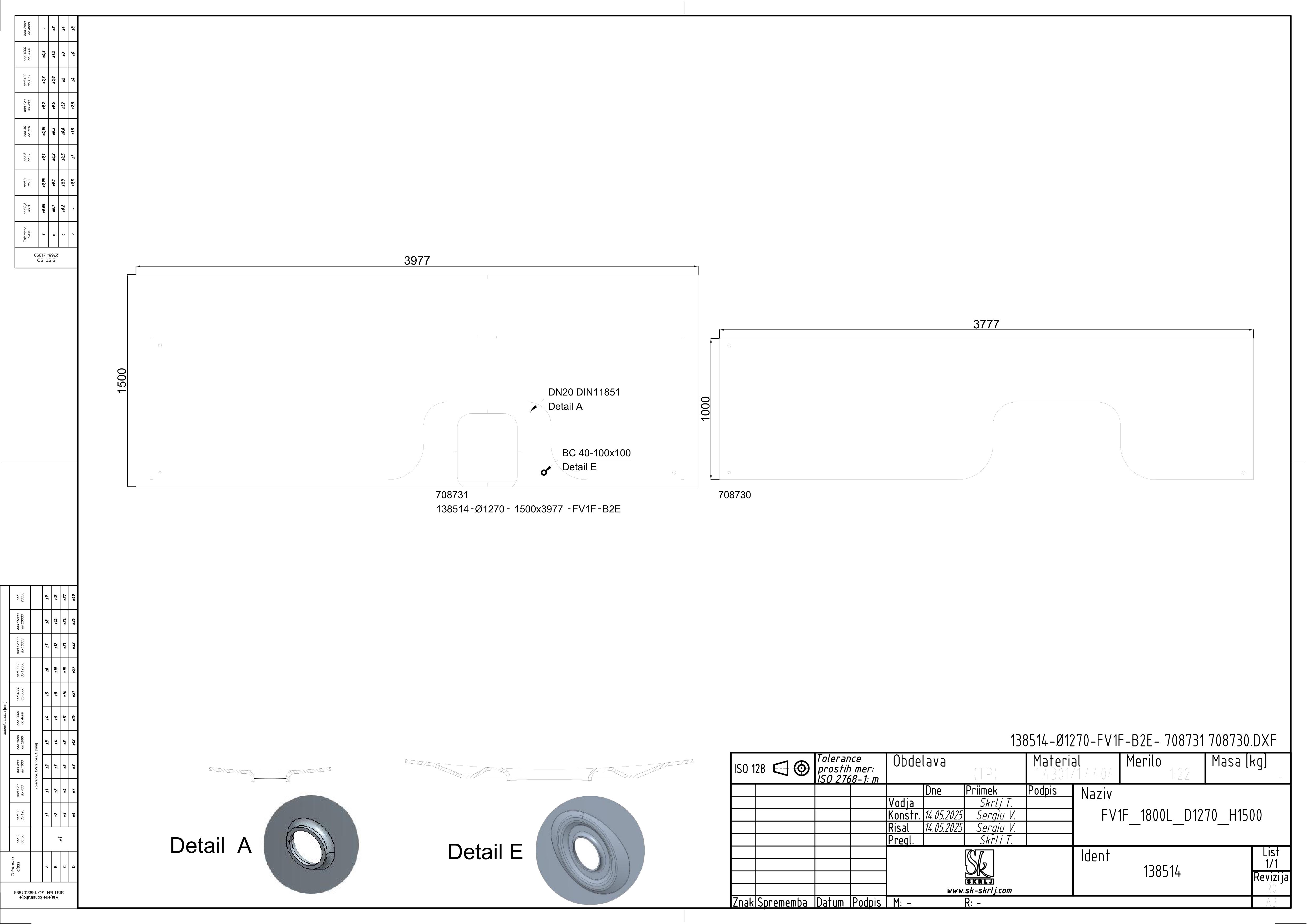 Storage tank with floating lid and double jacket