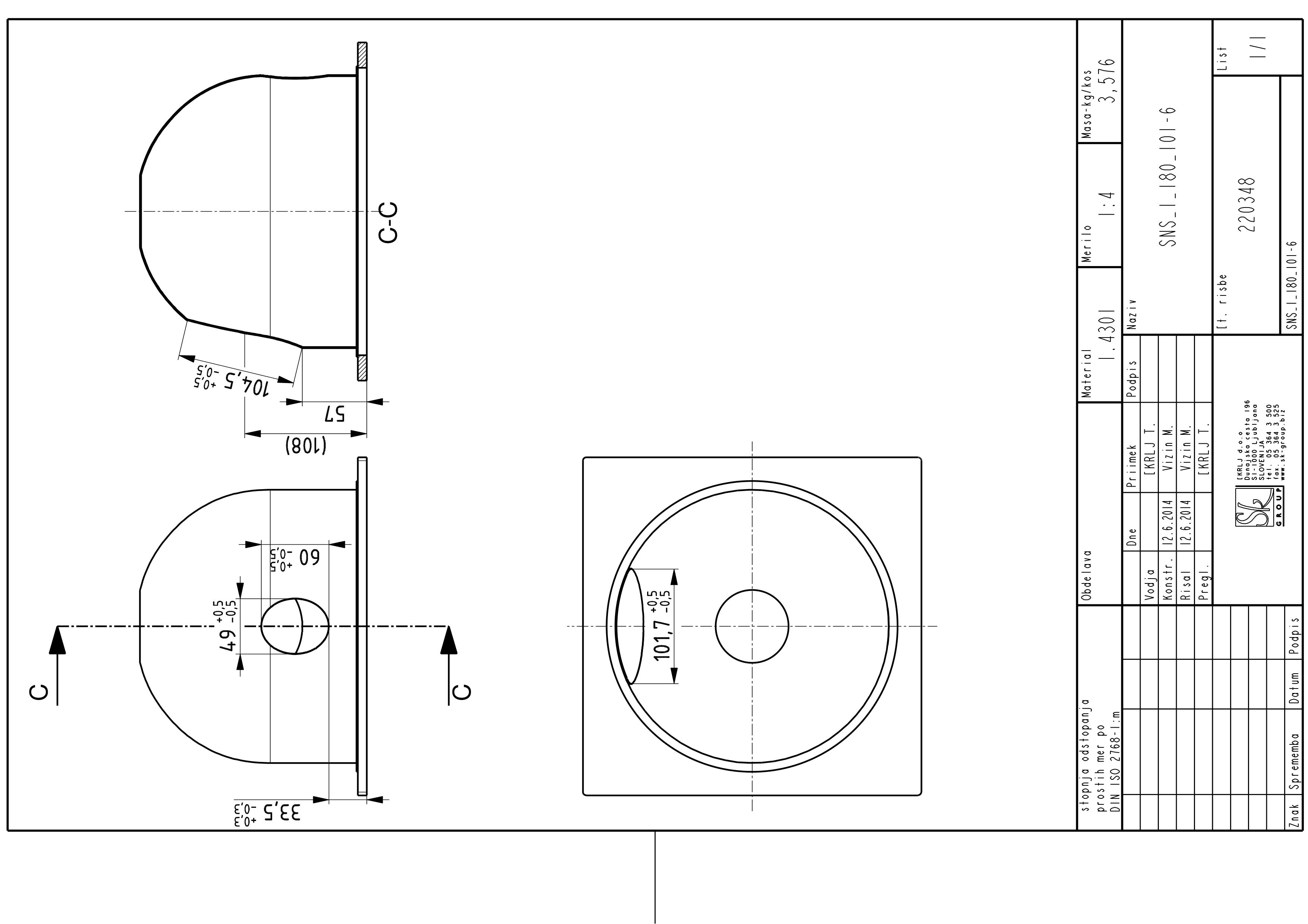 SN, low gully, 197mm
