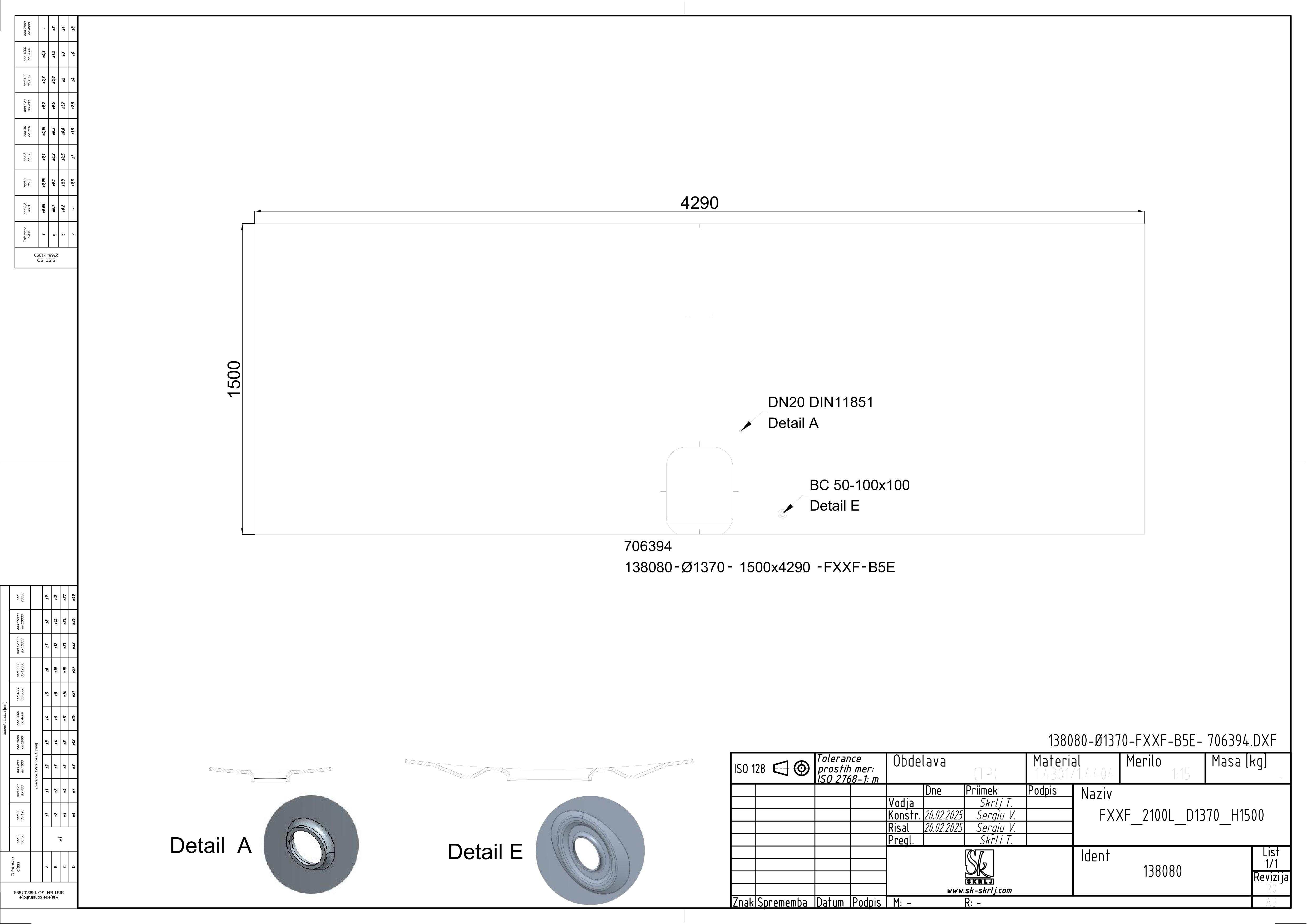 Storage tank with floating lid