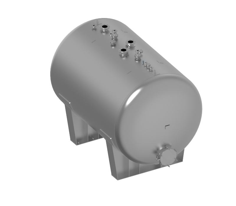 Horizontal vessel