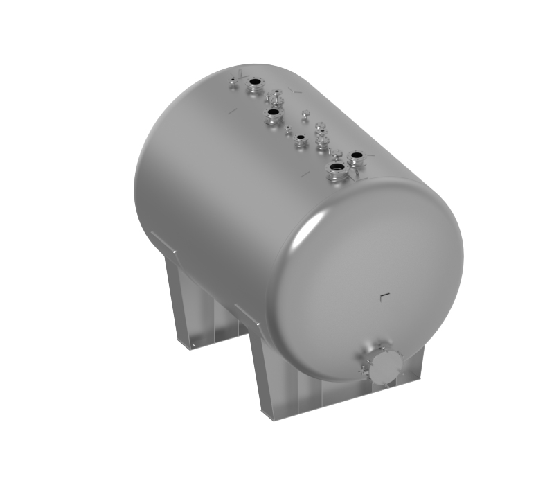 Horizontal vessel